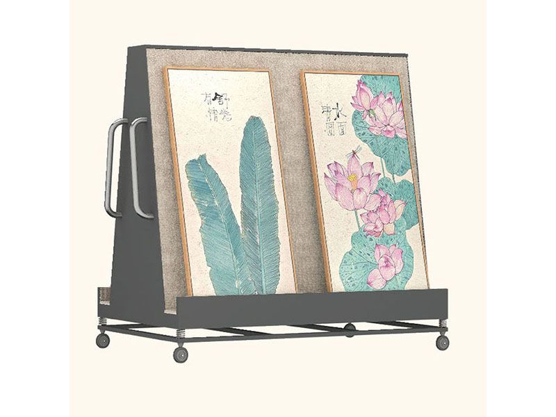 文物畫(huà)架減震車